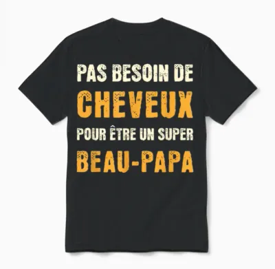 No Need Hair to Be a Super Bald Father in Law Unisex T-Shirt - Black