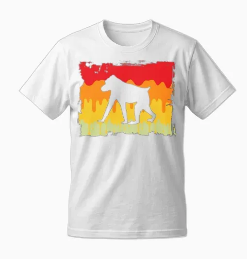 Monkey Retro Unisex T-Shirt - White