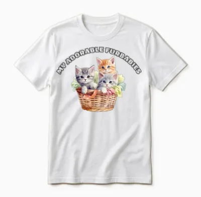 My Adorable Furbabies Unisex T-Shirt - White