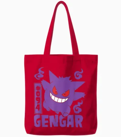 Pokémon - Gengar Tote Bags - Red
