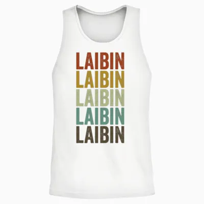 Laibin China Retro Vintage Unisex Tank Top - White