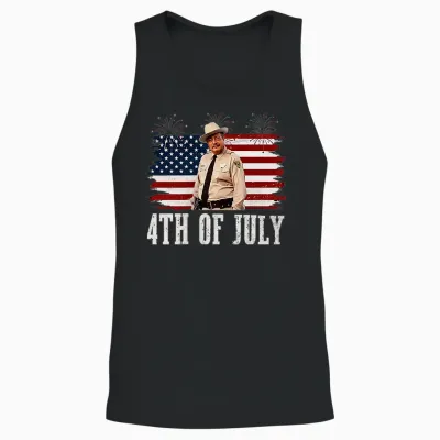 Happy 4th of July to All You Sumbitches Unisex Tank Top - Black