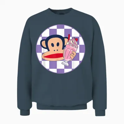 Paul Frank Milchshake Julius Monkey Diner Unisex Sweatshirt - Dark Heather