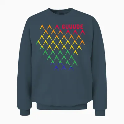Gude Abbelwoiglas Bembel Muster Hessen äppler Lgbt Pride Unisex Sweatshirt - Dark Heather