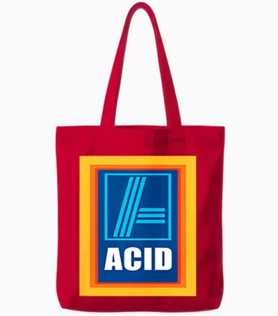 Acid - Your Trip Market - Lustiges Techno Design Für Ravers Tote Bags - Red
