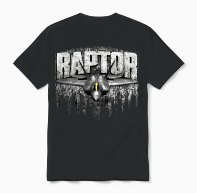 F-22 Raptor Unisex T-Shirt - Black
