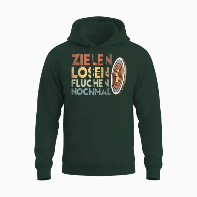 Bogenschiessen Bogensport Zubehör Pfeil Und Bogen Zielscheibe Bogensport Archer Bogenschütze Bogenschießen T-Shirt Für Damen Und Herren, Schwarz, Unisex, Vintage, Kurzarm, Klein Unisex Hoodie - Forest