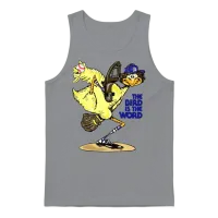 The Bird Is the Word — Lovers Gift Unisex Tank Top - Sport Grey – 1