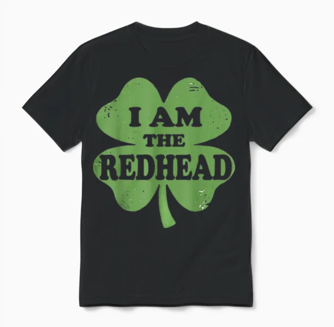 Funny Dibs on the Redhead I Am the Redhead Women Men Unisex T-Shirt in Black