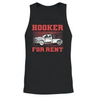 Hooker for Rent Tow Trucking Tow Truck Operator Unisex Tank Top - Black – 2