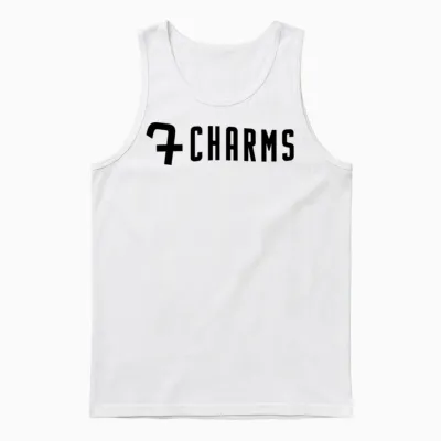 7charms Logo Mono Black Unisex Tank Top - White