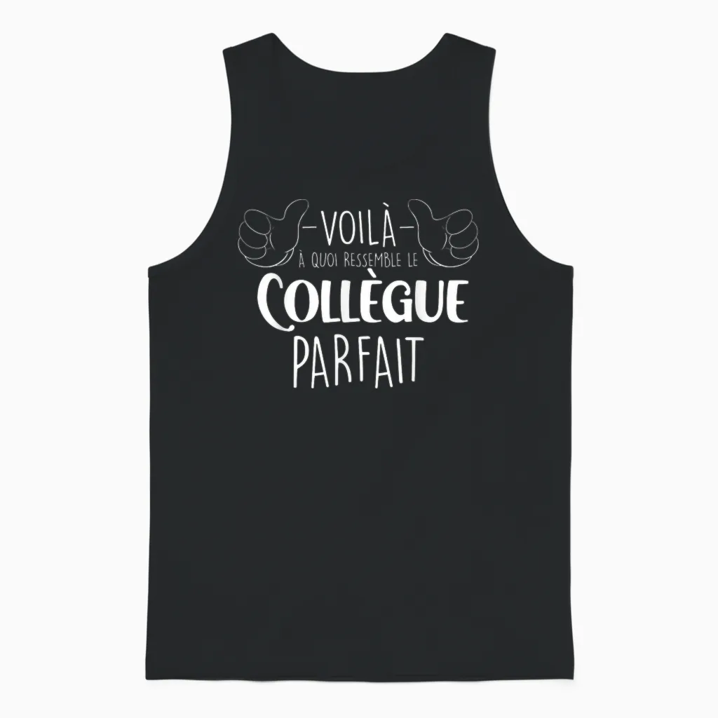 Colleague Perfect Man Who Rips Great Gift Nice T-Shirt, Black, S Unisex Tank Top in Black