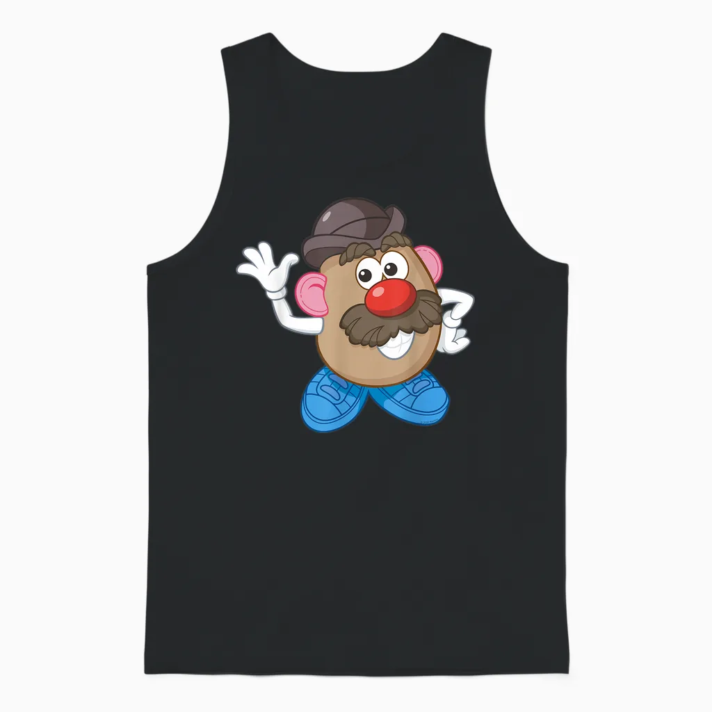 Mr. Potato Head Simple Portrait Unisex Tank Top in Black