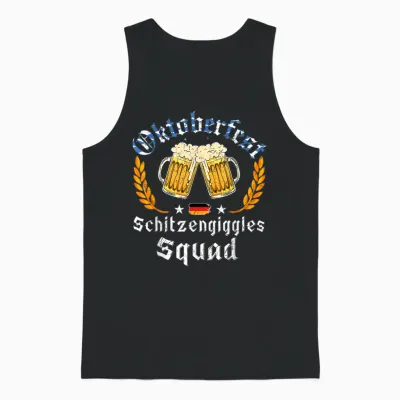 Oktoberfest Squad Bavarian Festival Munich Beer Men Women Unisex Tank Top - Black