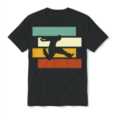Parkour Retro Unisex T-Shirt - Black
