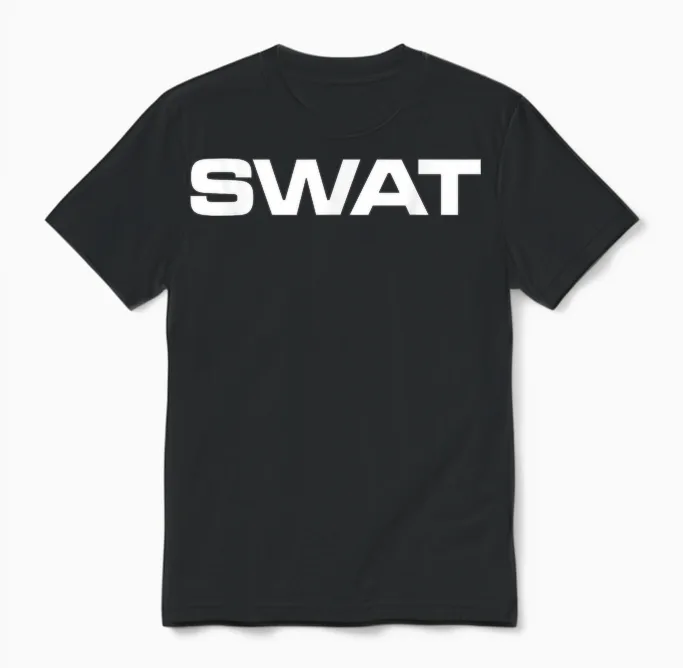 Armes Et Tactiques Spéciales Swat Unisex T-Shirt in Black