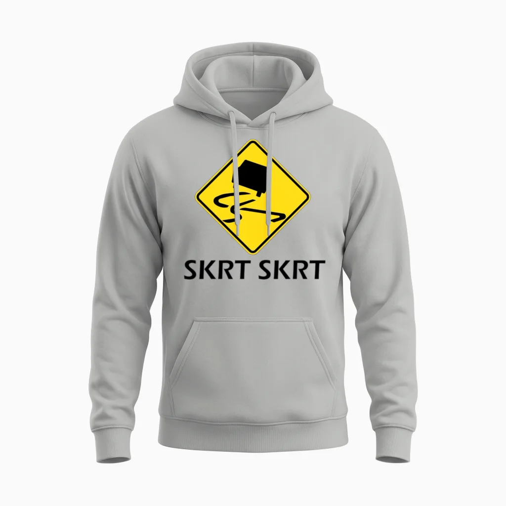 Skrt Skrt Classic Australian Road Unisex Hoodie in Ash