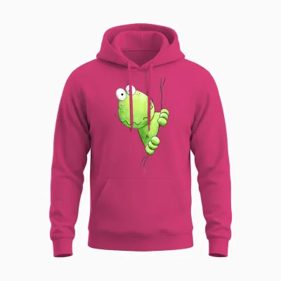 Modartis Quak Frosch Cartoon I Quakfrosch Für Frosch Freunde T-Shirt, Unisex-Erwachsene, Schwarz, Klein Unisex Hoodie - Heliconia