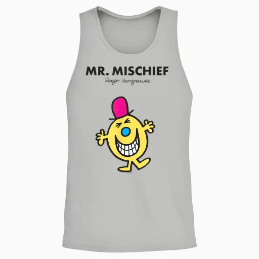 Mr. Men Mr. Mischief Unisex Tank Top - Ash