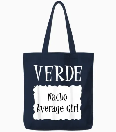 Verde - Hot Packet Halloween Taco Costume Tote Bags - Navy