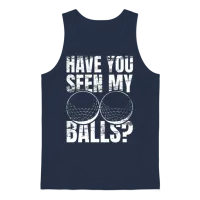 Funny Golfer Joke Unisex Tank Top - Navy – 1