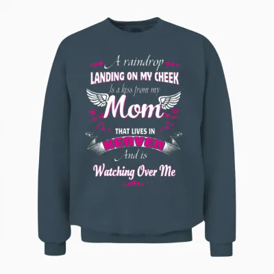 Memorial of Parents in Heaven for Daughter Son Unisex Sweatshirt - Dark Heather