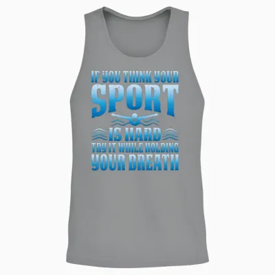 Try It While Holding Your Breath 5 Unisex Tank Top - Sport Grey