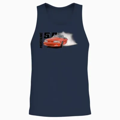 1991 Mustang 5.0 Unisex Tank Top - Navy