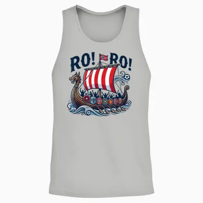 Ro Ro Norway Viking Ship Soccer Norwegian Fan Men Women Unisex Tank Top - Ash