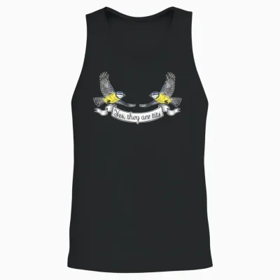 Funny Tits Unisex Tank Top - Black
