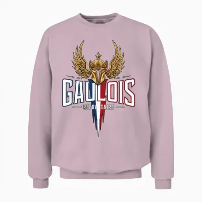 Patriotic Gaul Refractory Patriotic Patriotic Patriotic T-Shirt, Black, S Unisex Sweatshirt - Light Pink