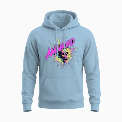 Fearless Energy Bold Spirit Unisex Hoodie - Light Blue