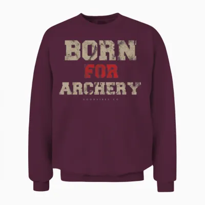 Archery Sport Retro Unisex Sweatshirt - Maroon