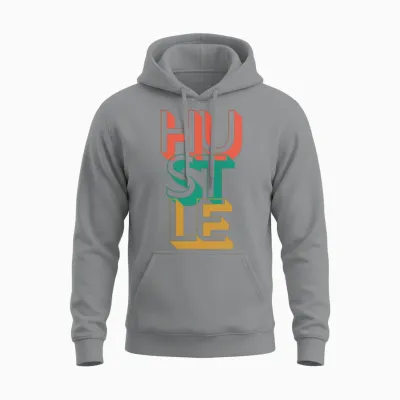 Retro Hustle Unisex Hoodie - Sport Grey