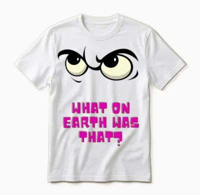 Funny Eyes Unisex T-Shirt - White