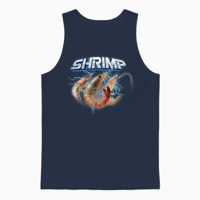 Lustiges Garnelenhemd - Klassisches Rock Shrimp Shirt - Shrimp Unisex Tank Top - Navy