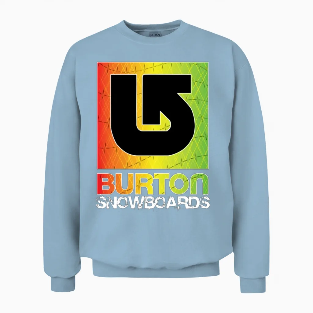 Burton Snowboard Unisex Sweatshirt in Light Blue