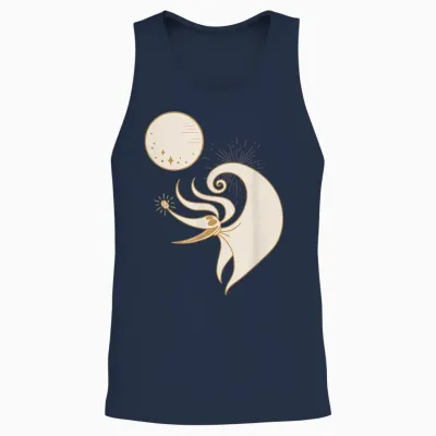 Disney the Nightmare Before Christmas Zero and the Full Moon T-Shirt, Black, S Unisex Tank Top - Navy