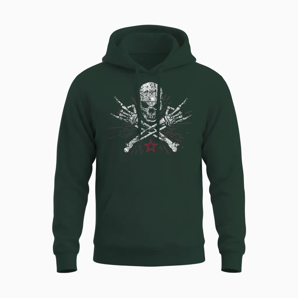 Generation X – Schon Hart, Bevor Ihr Weicheier Geboren Wart T-Shirt, Black, S Unisex Hoodie in Forest