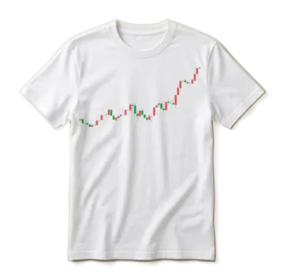 Candlestick Charts Unisex T-Shirt - White