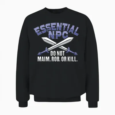 Larp Rpg Role Playing Design for a Larper Unisex Sweatshirt - Black
