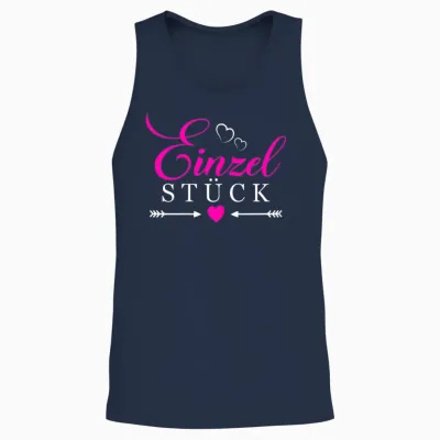 Unique Sayings with Heart Women's Unique Sayings T-Shirt, Black Unisex Tank Top - Navy