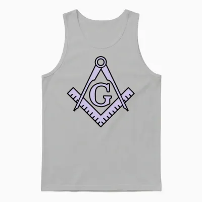 Freemason Classic Emblem Unisex Tank Top - Ash