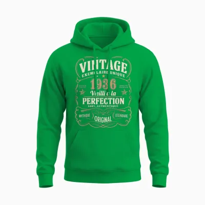 89 Years Man 1936 Birthday T Shirt 89 Years Man 1936 T-Shirt, Black, S Unisex Hoodie - Irish Green