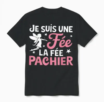 Je Suis Une Fee La Fee Pachier Woman Man Je Suis Une Fée T-Shirt, Black, S Unisex T-Shirt - Black