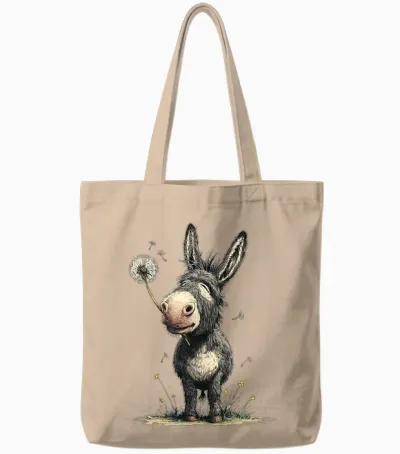 Cooles Pusteblume Esel Kostüm Für Blumen- Und Eselliebhaber Tote Bags - Natural