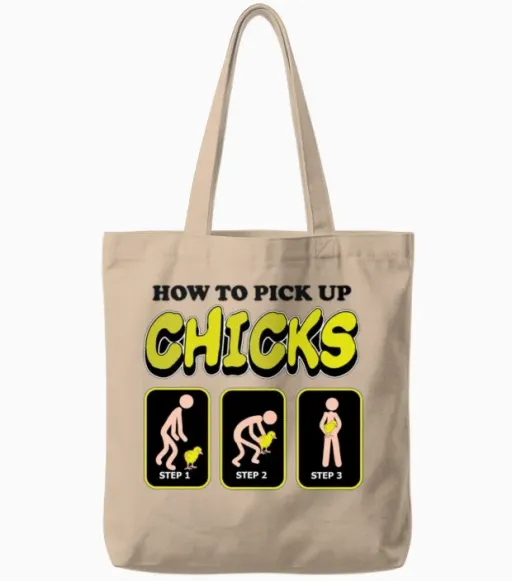 Funny Tote Bags in Natural