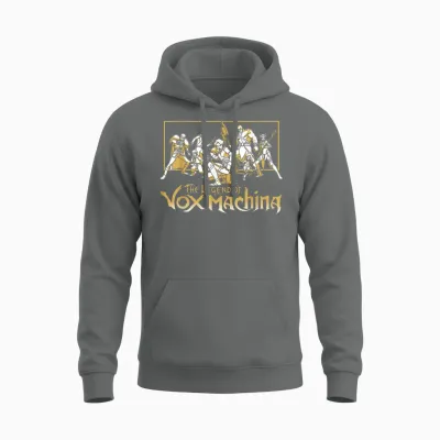 The Legend of Vox Machina Main Characters Fight Pose Unisex Hoodie - Graphite Heather
