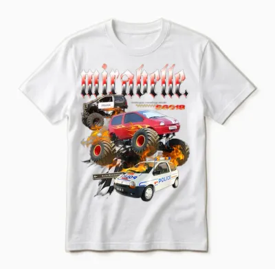 Club De Race Twingo T-Shirt, Black, S Unisex T-Shirt - White