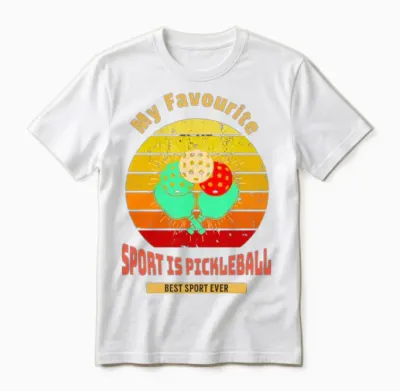 Funny Pickleball Unisex T-Shirt - White
